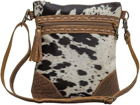 Myra Bag Roger Canvas and Cowhair Crossbody Bag S-6783 in Saudi Arabia