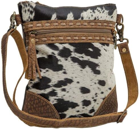 Myra Bag Roger Canvas and Cowhair Crossbody Bag S-6783 in Saudi Arabia