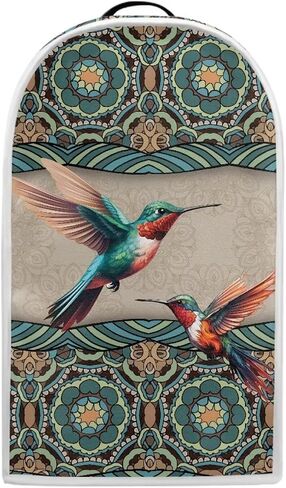 3D Hummingbird Blender Cover Boho Mandala Stand Mixer Cover Small Kitchen Machine Cover Anti Fingerprint Stain Resistant Blender Cover for Home Kitchen Universal Appliance Covers. in Kuwait