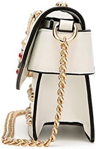 Designer Bee Purse Fashion Crossbody Bags with Pearl for Women Pu Leather Shoulder Clutch Handbags in Saudi Arabia