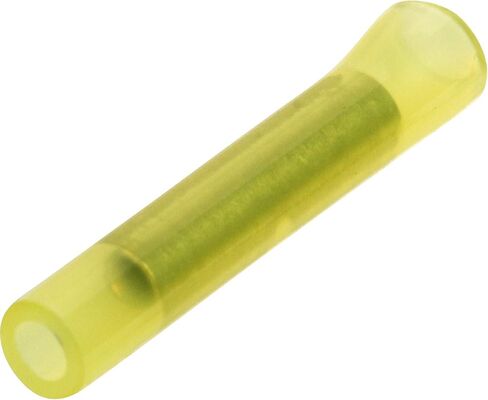 Morris Products Nylon-Insulated Butt Splice Connectors – Yellow Color-Coded for Identification – Corrosion-Resistant, Electrolytic Tubular Copper – 26-22 Wire Range – cULus Listed– Pack of 100 in Saudi Arabia