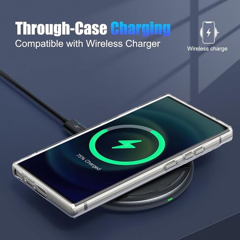 5 in 1 Case for Samsung Galaxy S24 Ultra, with 2 Tempered Glass Screen Protectors + 2 Camera Lens Protectors, [Not Yellowing] [Drop Protection] Anti-Scratch Hard PC Back Protective Cover in Saudi Arabia