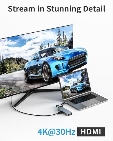 9 in 1 USB C Hub, USB C Docking Station, Daul HDMI, VGA, 3XUSB Ports, 100W PD, SD/TF-Reader, Used in Mac Air/Mac Pro/Surface Pro in Saudi Arabia