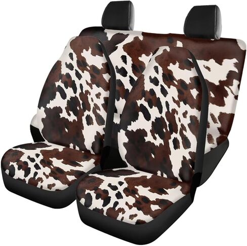 Native Navajo Print Car Seat Covers Full Set for Men Women,Tribal Aztec Design Front and Rear Split Bench Car Seat Cover,Universal Fit for Cars Truck Van SUV in Saudi Arabia