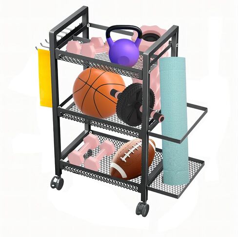 Sports Equipment Rack,Sports Equipment rack,Suitable for storing yoga mats and yoga exercise equipment,Stainless steel organiser in Saudi Arabia