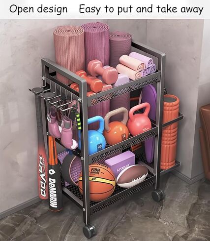 Sports Equipment Rack,Sports Equipment rack,Suitable for storing yoga mats and yoga exercise equipment,Stainless steel organiser in Saudi Arabia
