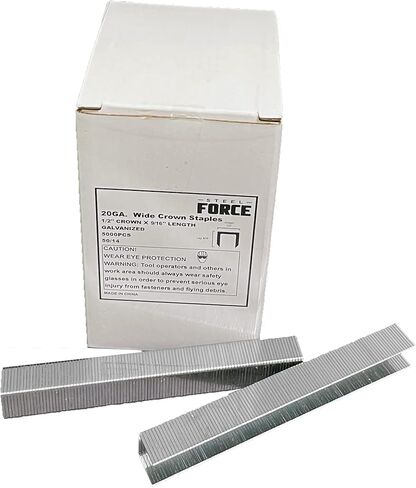 50/12 (5016C) 20 Gauge Staples 1/2 Inch Crown 1/2 Inch Length 5,000-Pack for Upholstery, Decoration, DIY, Furniture, Doors and Windows in Kuwait