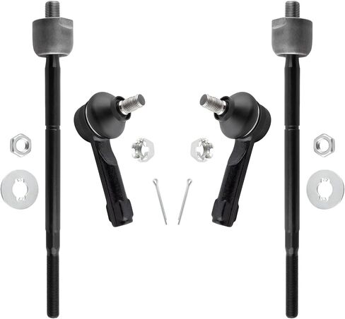 4pc Inner Outer Tie Rod End Kit ES2814 EV380 for Nissan Sentra 1995-2006, Front Tie Rod End Inner and Outer for Nissan 200sx 1995-1998 in Saudi Arabia