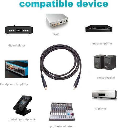 10FT RCA ذكر إلى أنثى كابل تمديد الصوت والفيديو، مطلية بالذهب سبائك الألومنيوم قذيفة الثقيلة RCA ذكر إلى أنثى كابل، لمكبرات الصوت، خلاطات، وأجهزة التلفزيون-2Pack in Kuwait