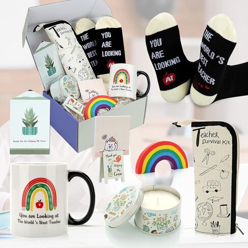 Teacher Appreciation Gifts, Teacher Gifts Basket for Men Women, Unique Teacher Birthday Christmas Gifts, Graduation Back to School End of Year Teacher Gifts from Student, Retirement Thank You Gifts in Saudi Arabia