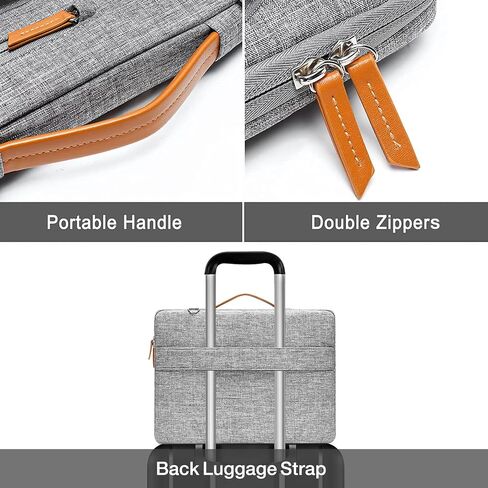 MOSISO Sling Backpackwith USB Charging Port & Removable Strap&360 Protective Laptop Shoulder Bag, 15-15.6 inch Computer Bag Side Open Messenger Bag with 4 Zipper Pockets & Handle, Gray&Black in Saudi Arabia