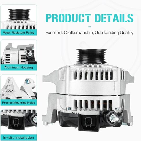 Alternator 5.7 5.7L Fit for Ram 1500 2500 3500 Pickup Truck 2011 2012 2013, ‎421000-0722, 421000-0730, 56028697AL in Saudi Arabia