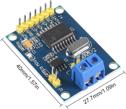 2pcs MCP2515 CAN Bus Module TJA1050 Receiver SPI Module DC 5V Power Supply Converter in Saudi Arabia