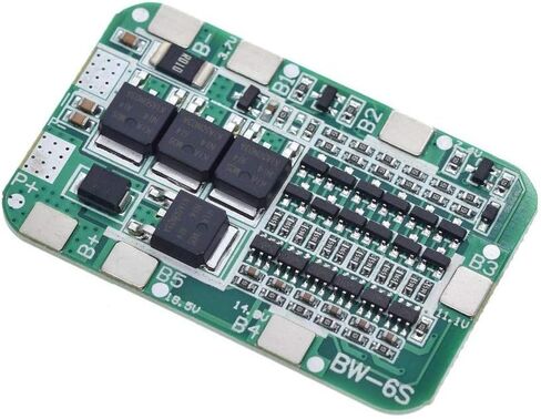 2PCS 6S 15A 24V Lithium Battery Protection Board 18650 Charger Module BMS PCB Protection Board for Li-ion Lithium Battery Cell with Nickel Strip in Kuwait