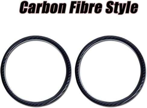 GTINTHEBOX Carbon Fiber Look Interior Dashboard Cover Edge Decoration Trim Ring Compatible with 2015-2019 Ford Mustang in Saudi Arabia