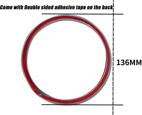 GTINTHEBOX Carbon Fiber Look Interior Dashboard Cover Edge Decoration Trim Ring Compatible with 2015-2019 Ford Mustang in Saudi Arabia
