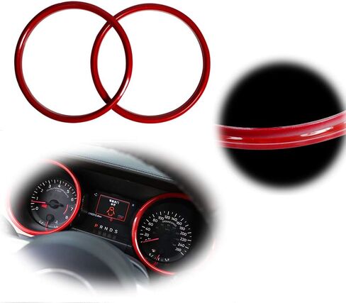GTINTHEBOX Carbon Fiber Look Interior Dashboard Cover Edge Decoration Trim Ring Compatible with 2015-2019 Ford Mustang in Saudi Arabia