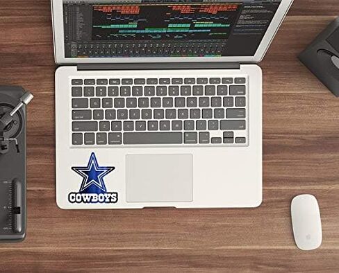 ملصق فينيل رعاة البقر بألوان الفريق (أي مقاسات) ملصقات نجمة دالاس ملصق فينيل لمصد السيارة، الخوذة، الكمبيوتر المحمول، البهلوانات (9 بوصة) in Kuwait