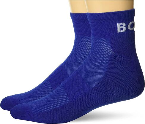 BOSS Men's 2-Pair Bold Logo Cotton Ankle Socks in Saudi Arabia