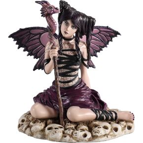 Veronese Design 5 7/8 Inch Darkling Gothic Butterfly Fairy by Selina Fenech Resin Collectible Figurine Sculpture