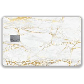 White Marble Small Chip Credit Card Stickers Slim Waterproof Anti-Wrinkling Removable Vinyl Decals Debit Card Skin Cover in Saudi Arabia