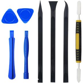 8 Pieces Metal & Plastic Spudger Set Pry Opening Tool Triangle Picks Opener Compatible with iPhone iPad MacBook Laptop Repair Kit