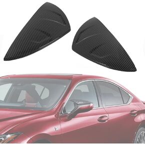 Rear View Mirror Cover Caps Compatible with Lexus ES IS LS LC RC RCF UX 2017-2023 Side Mirror Covers (Carbon Fiber Style)
