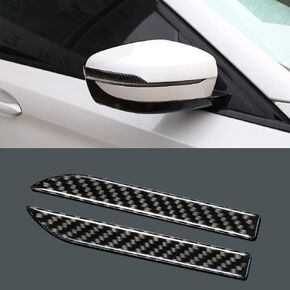 TOMALL Car Carbon Fiber Rear View Decals Anti Scratch Trims Universal Auto Door Edge Anti-Collision Strip Rearview Mirror Protector Stickers for Car Modified Decorations Exterior Accessories (Stlye A)