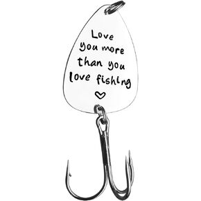 for Dad Fishing Lure Gift,Loved Gift for Boyfriend Husband Fiance Guy,Birthday Gift for Him Fishing Gift Fisherman Gift for Men Valentines Christmas Birthday Gift Fishing Hook Gift for Grandpa
