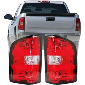 labwork Driver Passenger Side Tail Lights Replacement for 2007-2013 Chevy Silverado 1500 2500 3500 Pickup Truck Tail Lights Brake Lamp Assembly Left & Right Side w/Bulbs and Harness