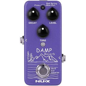 NUX Damp Reverb Guitar Effects Pedal with Plate, Spring, and Hall