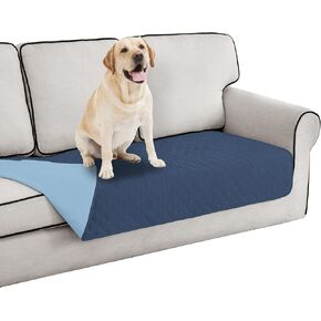 Easy-Going 100% Waterproof Dog Bed Cover Reversible Leak Proof Couch Cover Washable Sofa Cover Furniture Protector Blanket for Pets Kids Children Dog Cat (30x53 Inch, Gray/Light Gray)