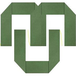 CEE 3 عبوات من أكياس الرمل القماشية الطويلة مقاس 6.30 × 5 أقدام أكياس رمل حاجزة لمياه الفيضانات، أكياس سميكة قابلة لإعادة الاستخدام مع شريط مطاطي للتحكم في نوافذ أبواب المرآب في موسم الأمطار والثلج والأعاصير، أخضر in Kuwait