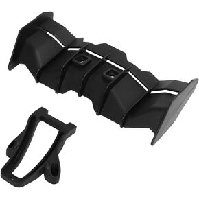 RC Tail Wing, Lightweight Low Resistance RC Car Rear Wing Compatible for SCY 16101 16102 16201 1/16 RC Car, Black