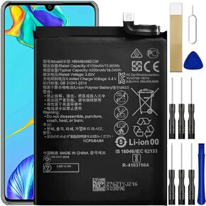 WUHAO Replacement Battery HB486486ECW Battery for Huawei P30 Pro VOG-L04 VOG-L09 VOG-L29 VOG-AL10 Battery with Adhesive Tape Tool Repair Kit