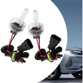 2 PCS Car Lighting Xenon Bulbs Replacemens, Super Bright Waterproof Vehicle Light, Universal Durable Automotive Exterior Light Accessories for Truck SUV Car (White Light #9005)