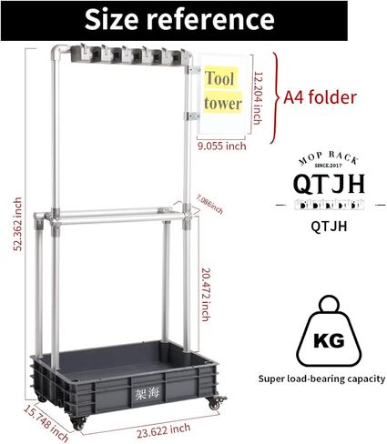 أداة تنظيف برج ممسحة حامل مظلة حامل، أداة تنظيف تخزين أداة استنزاف أداة شماعات 5S الظل المجلس in Kuwait