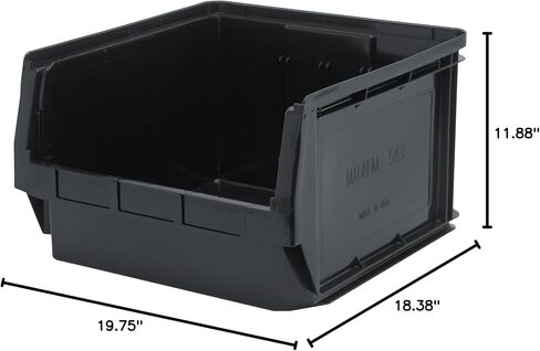 Quantum Storage QMS543BL Magnum Heavy Duty Plastic Storage Bin, 19-3/4" x 18-3/8" x 11-7/8", Blue in Saudi Arabia