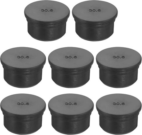 MECCANIXITY Rubber Solid Plug Soft Flexible Stopper for 11-12mm Hole Black 8Pcs in Saudi Arabia