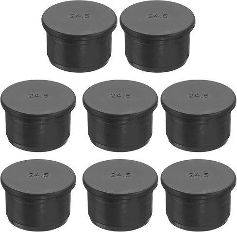 MECCANIXITY Rubber Solid Plug Soft Flexible Stopper for 11-12mm Hole Black 8Pcs in Saudi Arabia