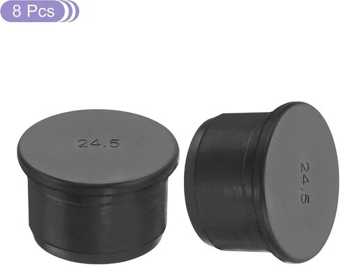 MECCANIXITY Rubber Solid Plug Soft Flexible Stopper for 11-12mm Hole Black 8Pcs in Saudi Arabia