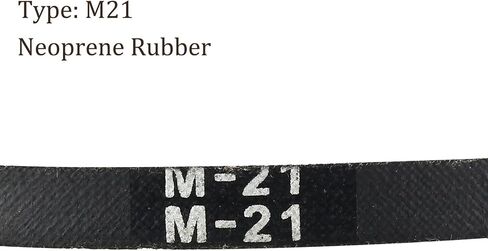 M-21 Drive V-Belt - [21 Inch Pitch Girth] Wrapped Industrial Power Rubber Belt for Transmission Use, JIS Standard, 10mm Width 5.5mm Thick in Saudi Arabia
