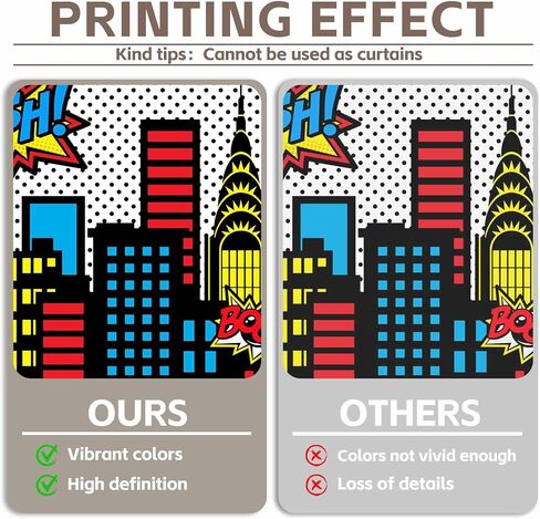 7x5ft Superhero Cityscape Photography Backdrop Skyline Buildings City Boom Background Kids Birthday Banner Party Baby Shower Decorations Photo Props in Saudi Arabia