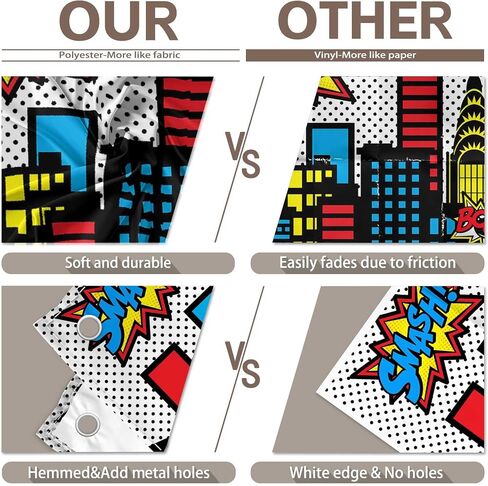 7x5ft Superhero Cityscape Photography Backdrop Skyline Buildings City Boom Background Kids Birthday Banner Party Baby Shower Decorations Photo Props in Saudi Arabia