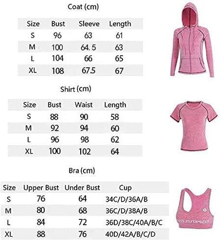 ZETIY Women's 5pcs Sport Suits Fitness Yoga Running Athletic Tracksuits in Saudi Arabia