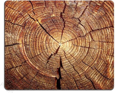 Gaming Mouse Pad Custom Design, Wood Grain Pattern Non-slip Thick Rubber Large Mousepad 9.5 X 7.9 Inch (240mmX200mmX3mm) in Kuwait