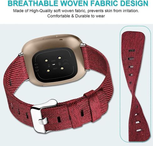 Compatible for Embr Wave 2 Band, Breathable Nylon Woven Fabric Replacement Accessory Strap Compatible for Embr Wave 2 Thermal Wristband in Saudi Arabia