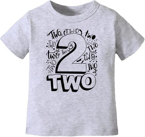 2nd Birthday Tee Shirt Toddler Boy Two Year Old Birthday Tshirt Outfit in Saudi Arabia