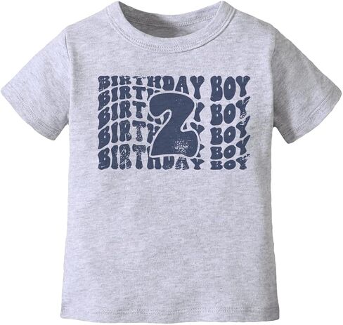 2nd Birthday Tee Shirt Toddler Boy Two Year Old Birthday Tshirt Outfit in Saudi Arabia