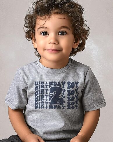 2nd Birthday Tee Shirt Toddler Boy Two Year Old Birthday Tshirt Outfit in Saudi Arabia